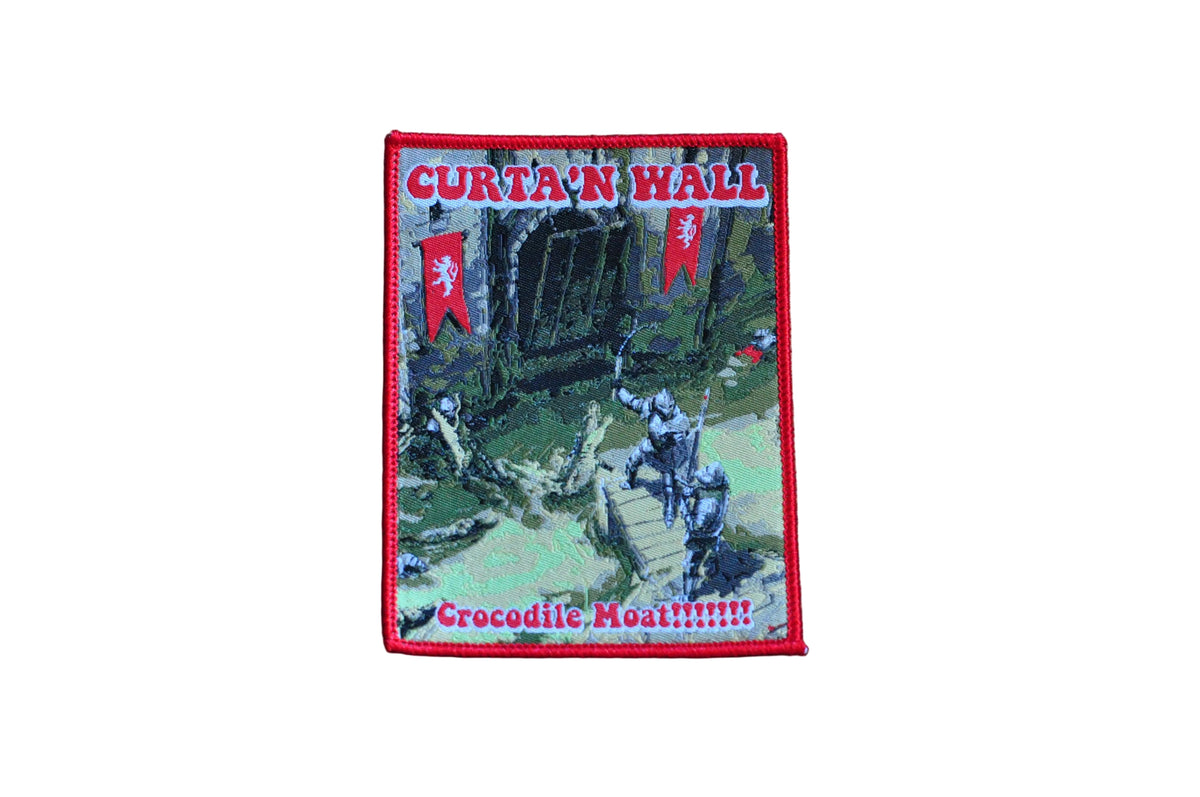 Curta'n Wall - "Crocodile Moat!!!!!!!" Woven Patch